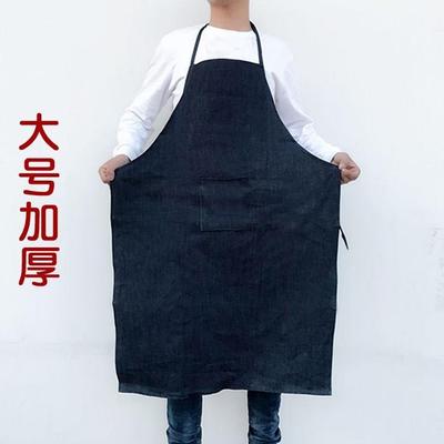 Denim apron labor insurance men's and women's sleeves thickened wear-resistant apron welding anti-fouling durable