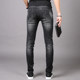 2024 ຜູ້ຊາຍໃຫມ່ embroidered Jeans ລະດັບສູງຂອງຜູ້ຊາຍ Trendy ຍີ່ຫໍ້ Summer ຜູ້ຊາຍ Stretch Casual Slim Pint Pants