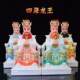 Four Seas Dragon King Statue Body White Marble Buddha Statue East China Sea Dragon King North Sea Dragon King Dragon Statue Home Desktop Ornament