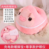 [Комфортная жизнь] Версия Pink Honor+зарядка сокровища свиньи теплые ноги