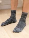 Blue Zixin mùa thu và mùa đông dày năm ngón tất nam Zhongtong tinh khiết cotton terry dày nam vớ vớ vớ cotton