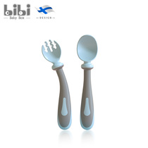 Baby Learning to Eat Training Twisted Spoon Baby Supplementary Bendable Fork 1-2 Years Old Children Spoon Fork Tableware Set