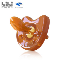 Bibb baby nano silver pacifier newborn super soft imitation Breast Milk Baby sleeping type full silicone flat head