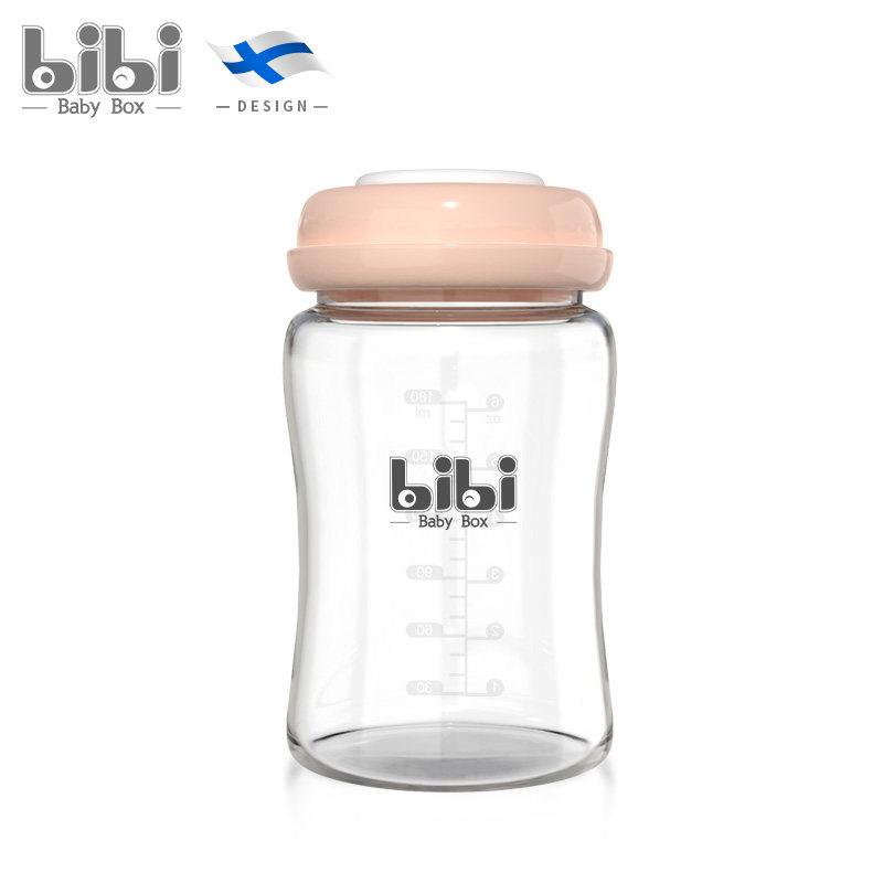 BibiBabyBox Box Bottle breast milk glass fresh bottle wide diameter newborn savings bottle portable storage cup