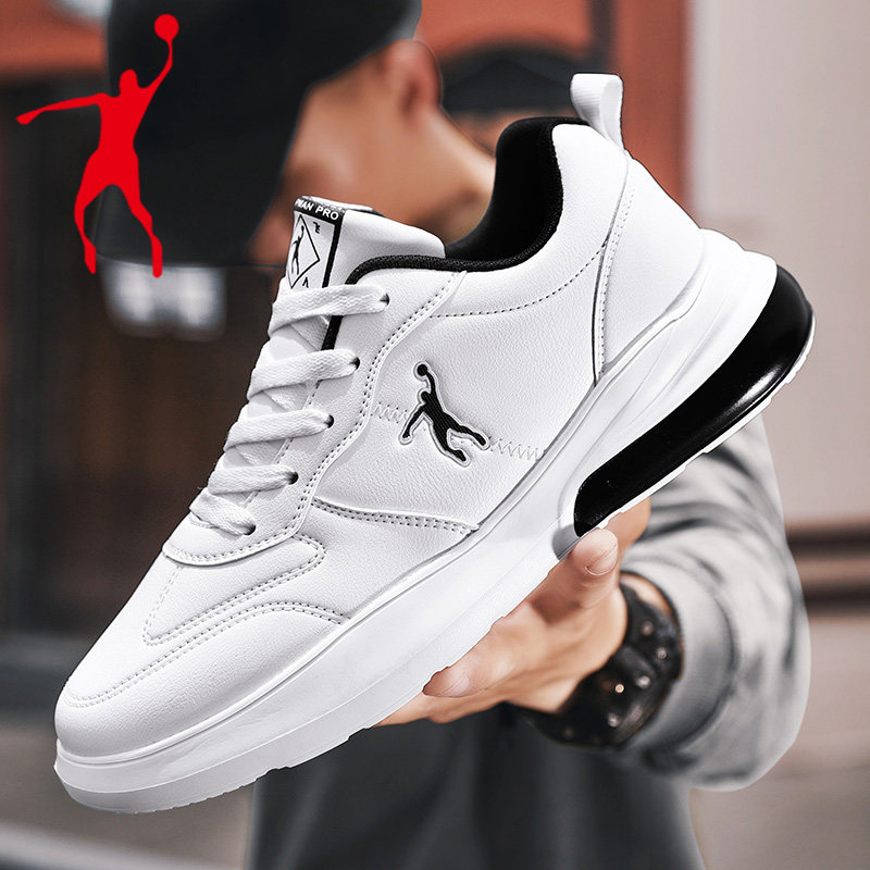 Jordan Gran 2021 new winter men's white shoes leather trend all-match white casual sports men's shoes