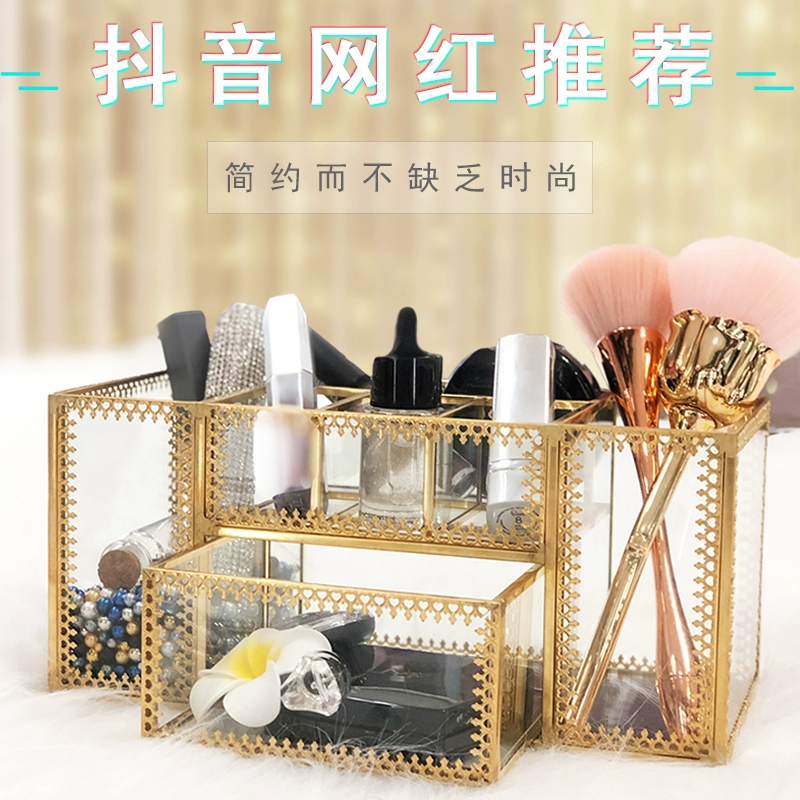 Nail shop máy tính để bàn hộp lưu trữ đồ trang sức công cụ in bút giữ bàn chải mỹ phẩm lưu trữ Phnom Penh hộp lưu trữ - Công cụ Nail