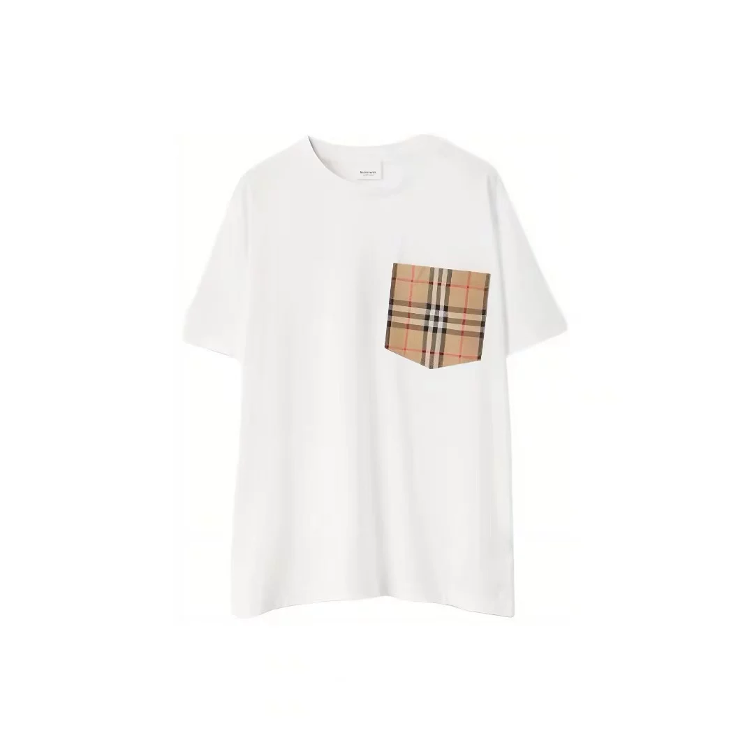 BURBERRY/ Классическая футболка с короткими рукавами для мужчин и женщин, с короткими рукавами
