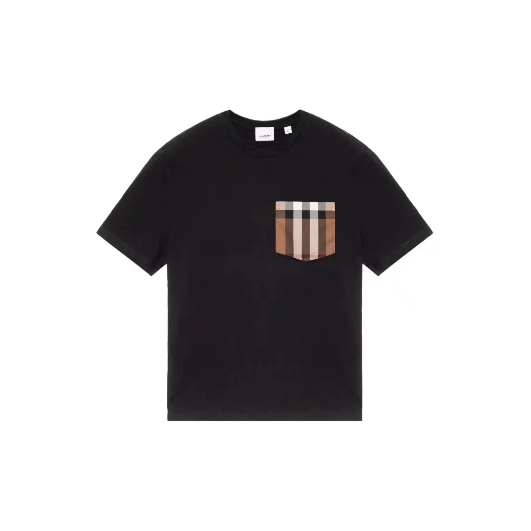 BURBERRY/ Классическая футболка с короткими рукавами для мужчин и женщин, с короткими рукавами