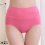 [Mẫu thêu bướm] 4 hộp quà tặng Quần lót nữ 95 Cotton Màu rắn eo cao Bụng hông Đồ lót phụ nữ - Bộ quà tặng quần sip