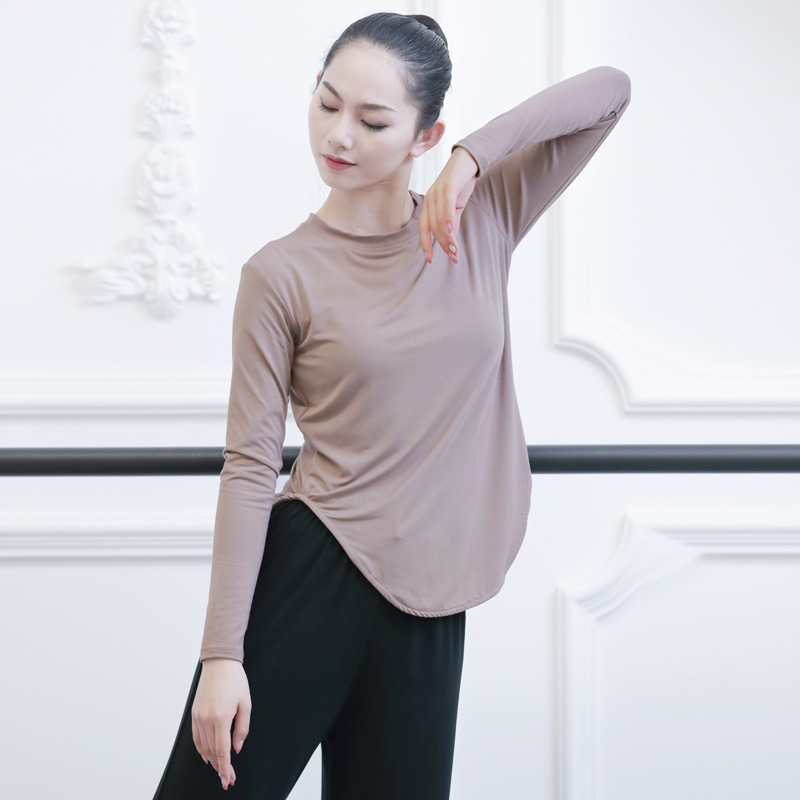 Top Modern Dance Course Classroom Base Training Long Sleeved Sir Latin Dance National Dance Training to Succeed Students