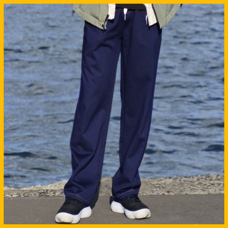 Panstyle 2025 New Casual Knit Denim Pants Unisex Spring and Autumn Loose Straight-Leg Trousers