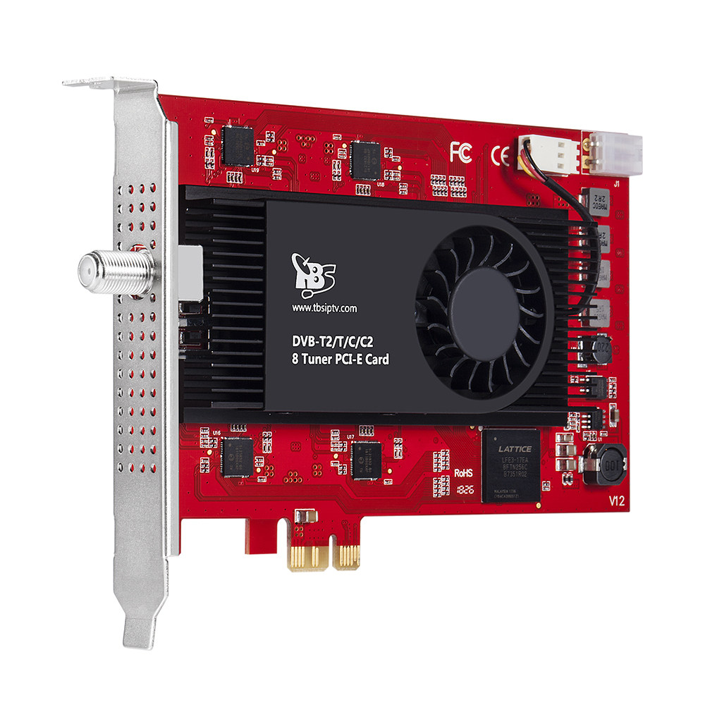 TBS6209 DVB-T2 C2 T C ISDB-T 8-input PCIe tuner Terrestrial Broadcast TV card