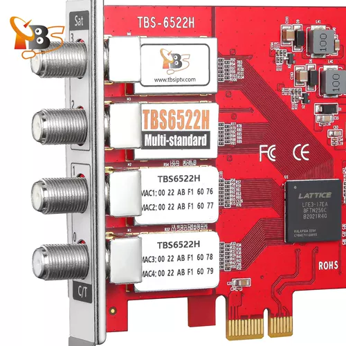 TBS6522H Multi-Standard Quad (2SAT+ 2T и CABLE) TUNE LET PCI-E