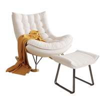 Pashaman rocking chair modern minimalist living room balcony bedroom study cream style single reclining lazy sofa chair