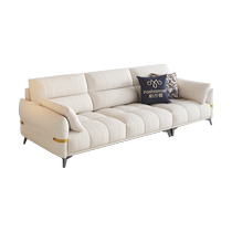 Pashaman Cat Scratch Fabric Sofa Modern Simple Living Room Small Apartment High Back Cream Style High Leg Sofa Latex