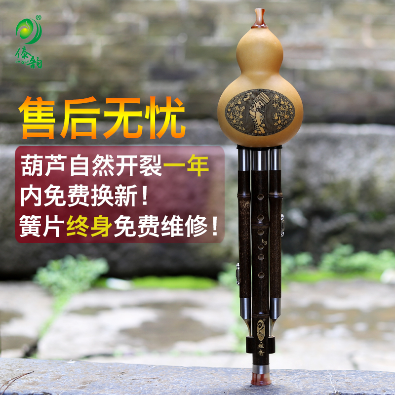 Dai Rhyme Gourd Silk Instrument Beginner Professional Playing Small DGFC Zizhu C Key B Tone Children Adult Gourd Silk