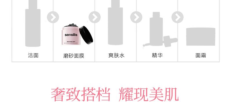 [Bonded] Zhang Yihan với cùng một đoạn sensilis chà mặt nạ làm sạch sâu tẩy tế bào chết mụn đầu đen mặt nữ tẩy da chết cho da dầu