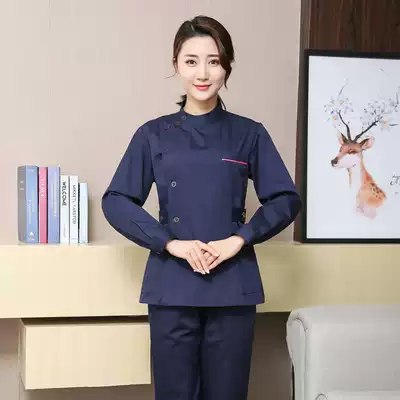 Nurse uniform short-sleeved women two-piece set summer slim dental doctor work clothes men long sleeve wash suit