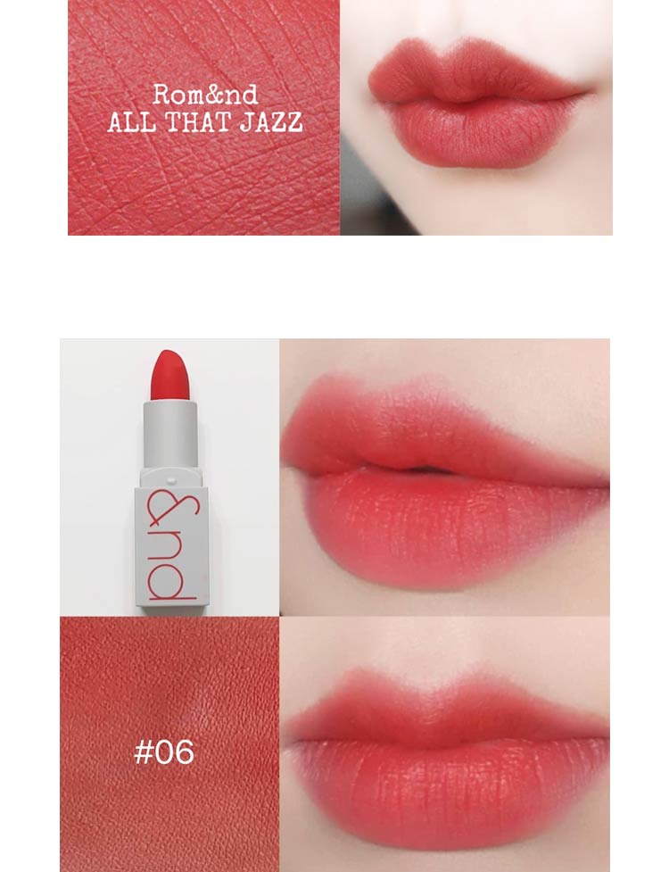 Hàn Quốc ROMAND son mềm zerogram mờ 闵 伦 color Màu nhạt dễ tô màu son môi mờ - Son môi black rouge a33