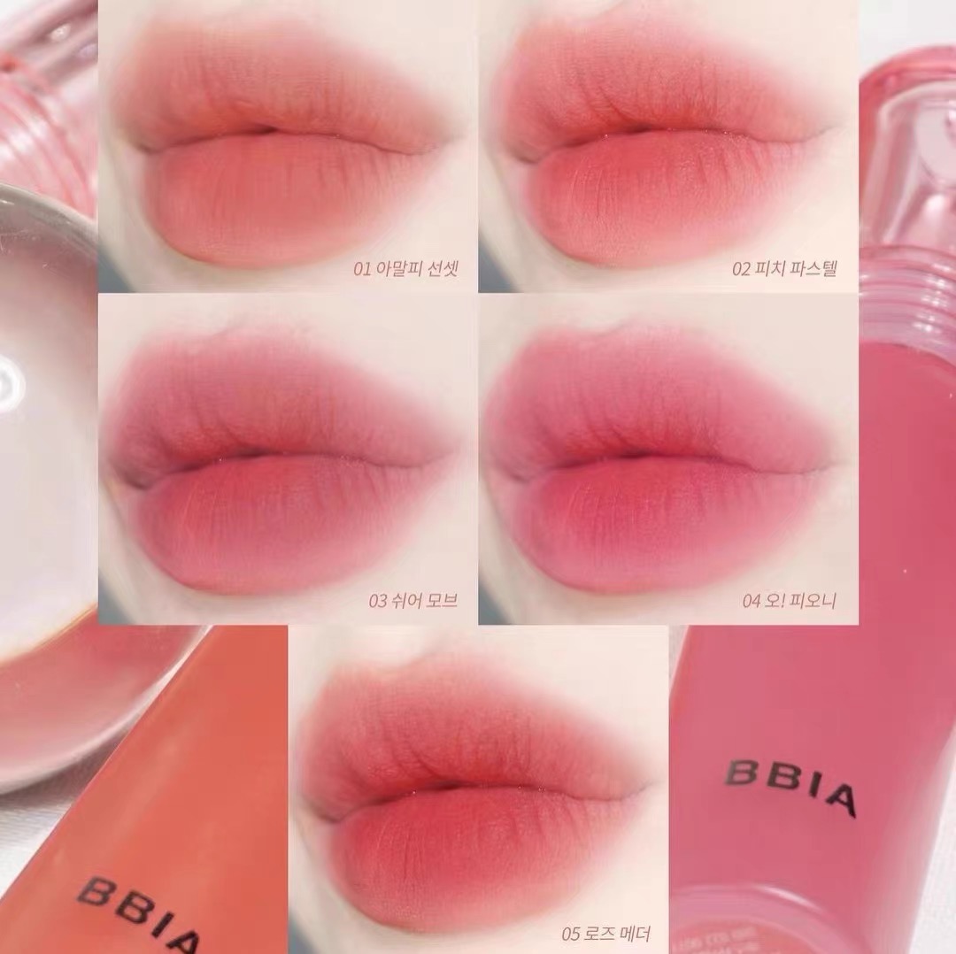 bbia new pint water velvet matt velvet water mist lip glazed NUDE BLUSH lasting 02 without a cup of 04