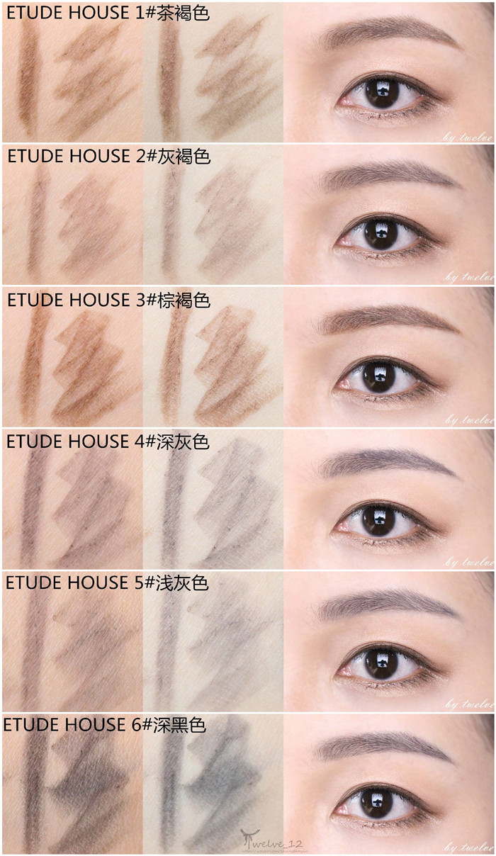Spot Korea đích thực ETUDE HOME Etude House tự động xoay hai đầu bút chì lông mày - Bút chì lông mày / Bột / Stick bút kẻ lông mày phẩy sợi 4d