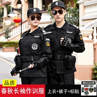 Весна и осенняя тренировочная одежда с длинными рукавами (топы + брюки + этикетки)