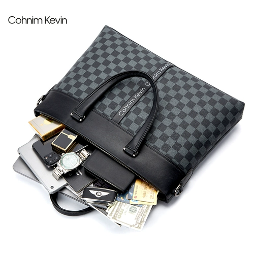 Ноутбук, вместительная и большая сумка на одно плечо, из натуральной кожи, бизнес-версия