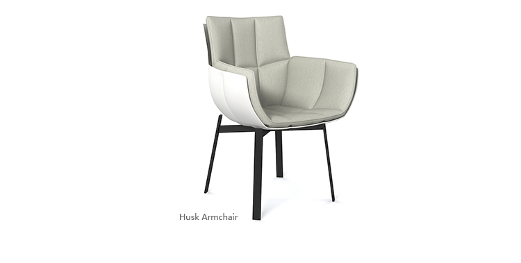 Стул design.m家具 husk armchair玻璃钢稻壳扶手椅金属烤漆个性休闲椅
