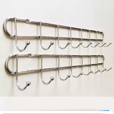 Hanging rack hook type screw pin fixed joint row wall-mounted door rear wall wall hook perforated wall clothes hook