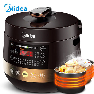 Midea/美的YL60Easy203电压力锅5升/6L升大容量家用智能高压锅饭