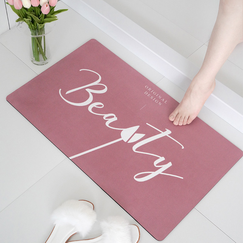 Floor mat bathroom toilet toilet super non-slip water-absorbing door mat carpet door mat bathroom door mat