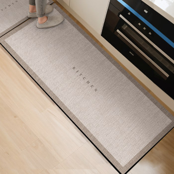 Anti-slip, anti-oil, wipeable and washable kitchen floor mat