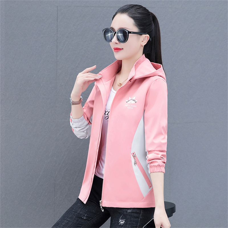 Women's Lightweight Jacket 2026 Spring and Autumn New Short Style Fashionable Sports Detachable Hood Jacket Coat