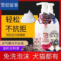 Feret cats wash free bath debacterial shampoo pet dog bath deodorizing deodorizing special dry cleaning foam powder