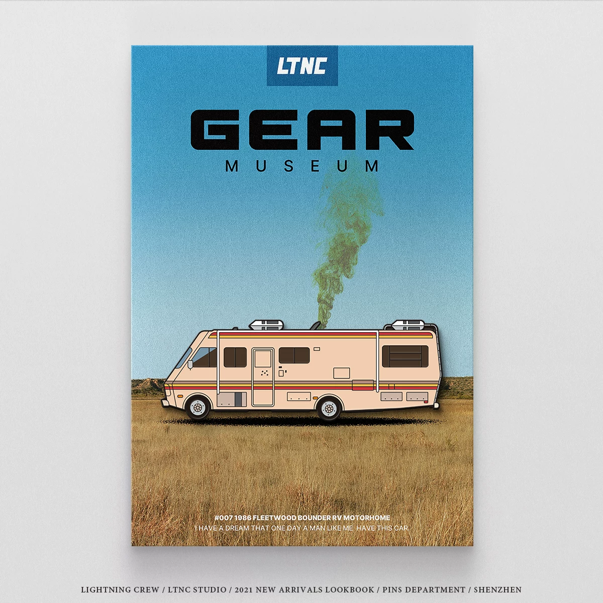 LTNC ретро-брошь, подлинная дизайнерская нашивка для путешествий, Breaking Bad, американский стиль