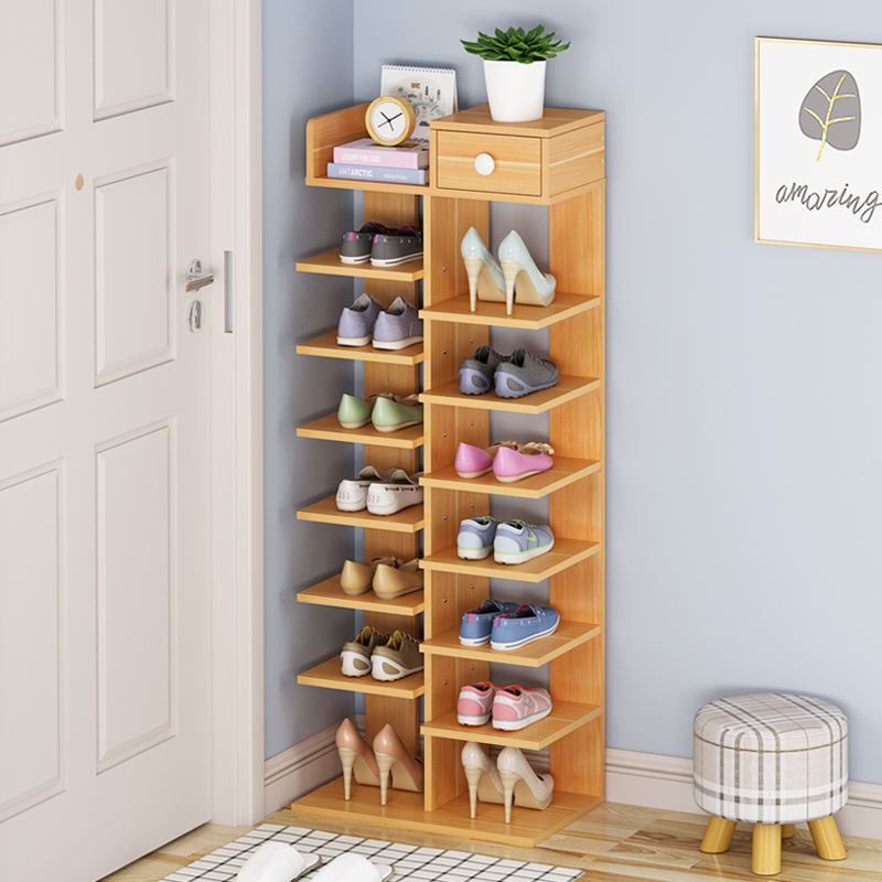 Storage rack Multi-layer storage Household simple door shoe rack Practical mini rack Sundries rack Living room bedroom side rack