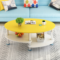 Coffee table creative small simple modern round double side small tea table home small tea table living room small apartment table