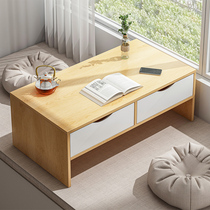Tea table Modern floating window tatami dwarf table Nordic home rectangular minimalist bedroom sitting area