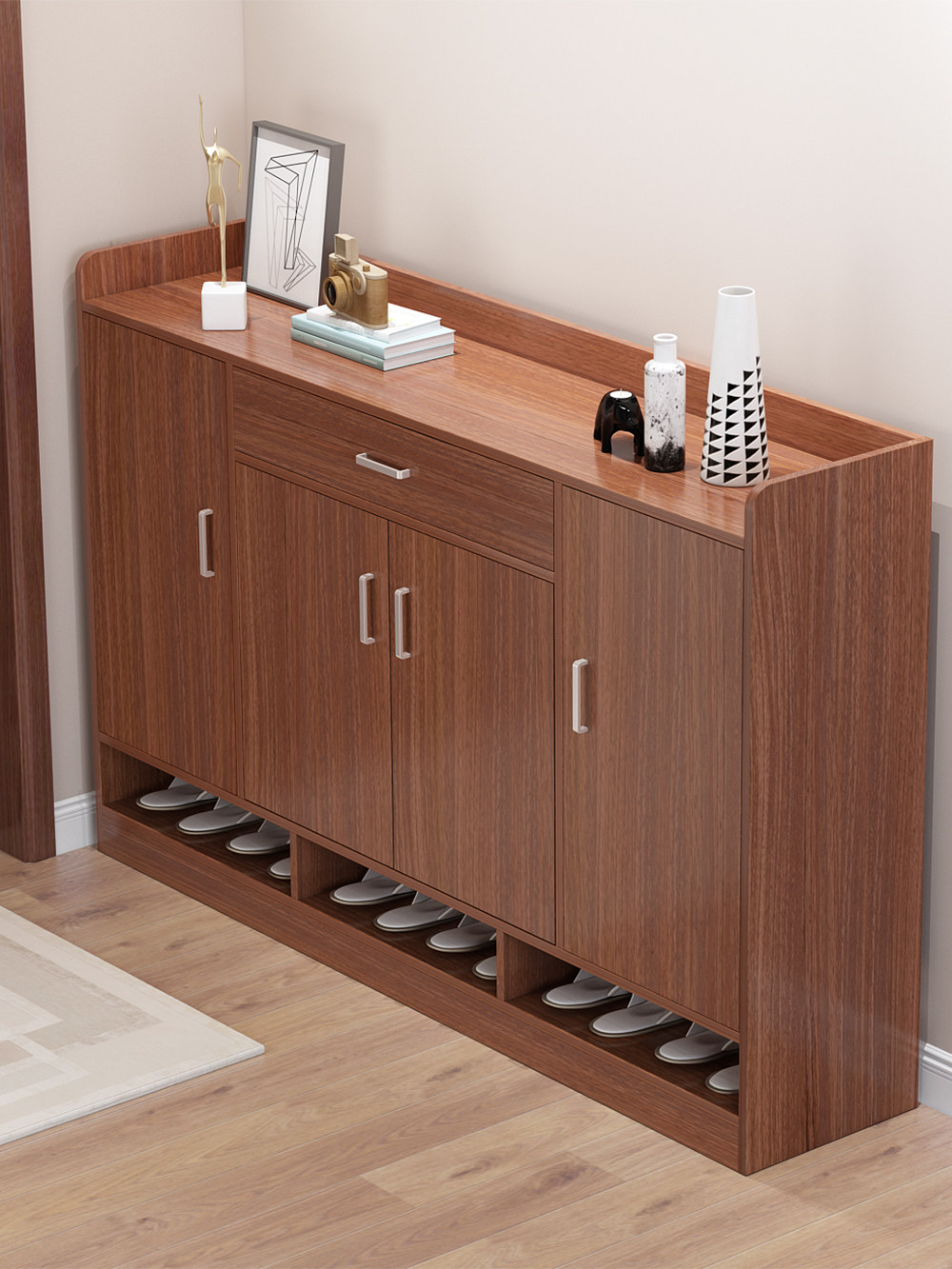 木质鞋柜客厅家用玄关门口多层鞋架经济型宿舍收纳柜子储物置物架,小空间大收纳的秘密武器!-鞋柜-淘宝好物网