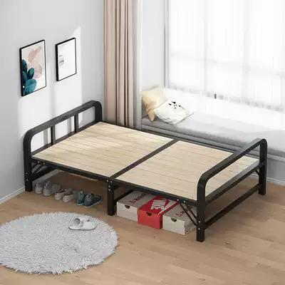 Modern minimalist wrought-iron beds 1 2 m iron bedstead free installation hob rental apartment single hospital pei hu chuang