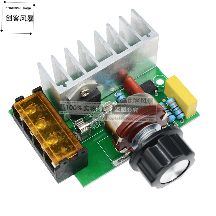 4000W semiconductor control rectifier high power AC motor motor electronic voltage regulator module dimming speed regulation temperature regulation 220V