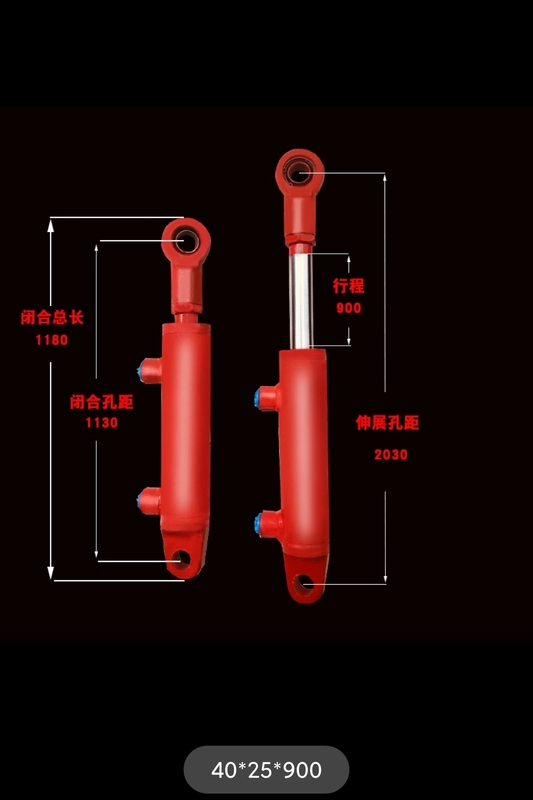 xi lanh thủy lực xe nâng Đường kính xi lanh 40 xi lanh hai chiều nhỏ Xi lanh thủy lực 1 tấn 2 tấn xi lanh nâng xi lanh thủy lực tùy chỉnh xi lanh thủy lực cánh bay xe dầu hàng đầu máy ép lạnh thủy lực cấu tạo xi lanh thủy lực 2 chiều