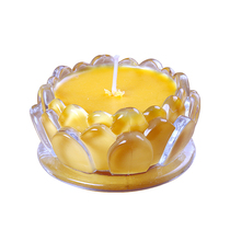 (Gift) Big Lotus Candle yellow * 1