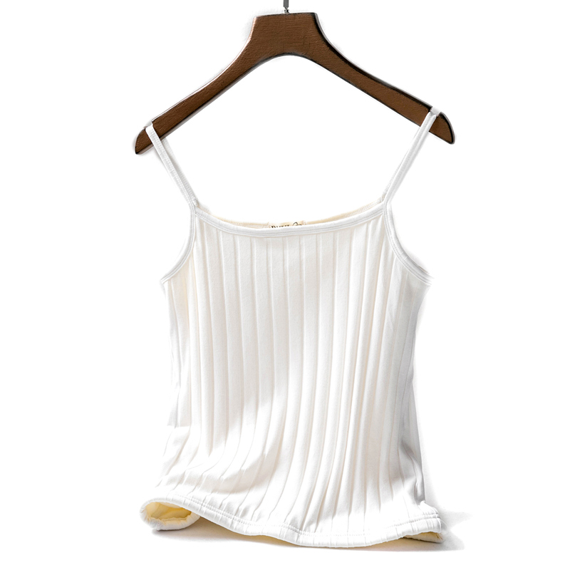 Cộng thêm áo yếm nhung nữ mùa thu và mùa đông Chất liệu cotton mỏng bên trong để tăng và thêm chất béo dày đáy áo mới đồ lót nữ áo sát nách