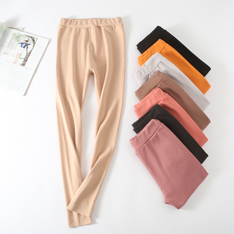 No Marks with Discretionary Hitch Pants Woman 2019 Autumn winter thickened Heating Dervet warm pants with large size and velvety sanitary pants