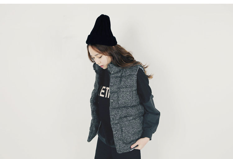 Vest nữ ngắn đoạn mùa đông và mùa thu 2018 mới dành cho sinh viên Hàn Quốc thời trang dày lụa tơ tằm ấm áp áo khoác XL váy nữ