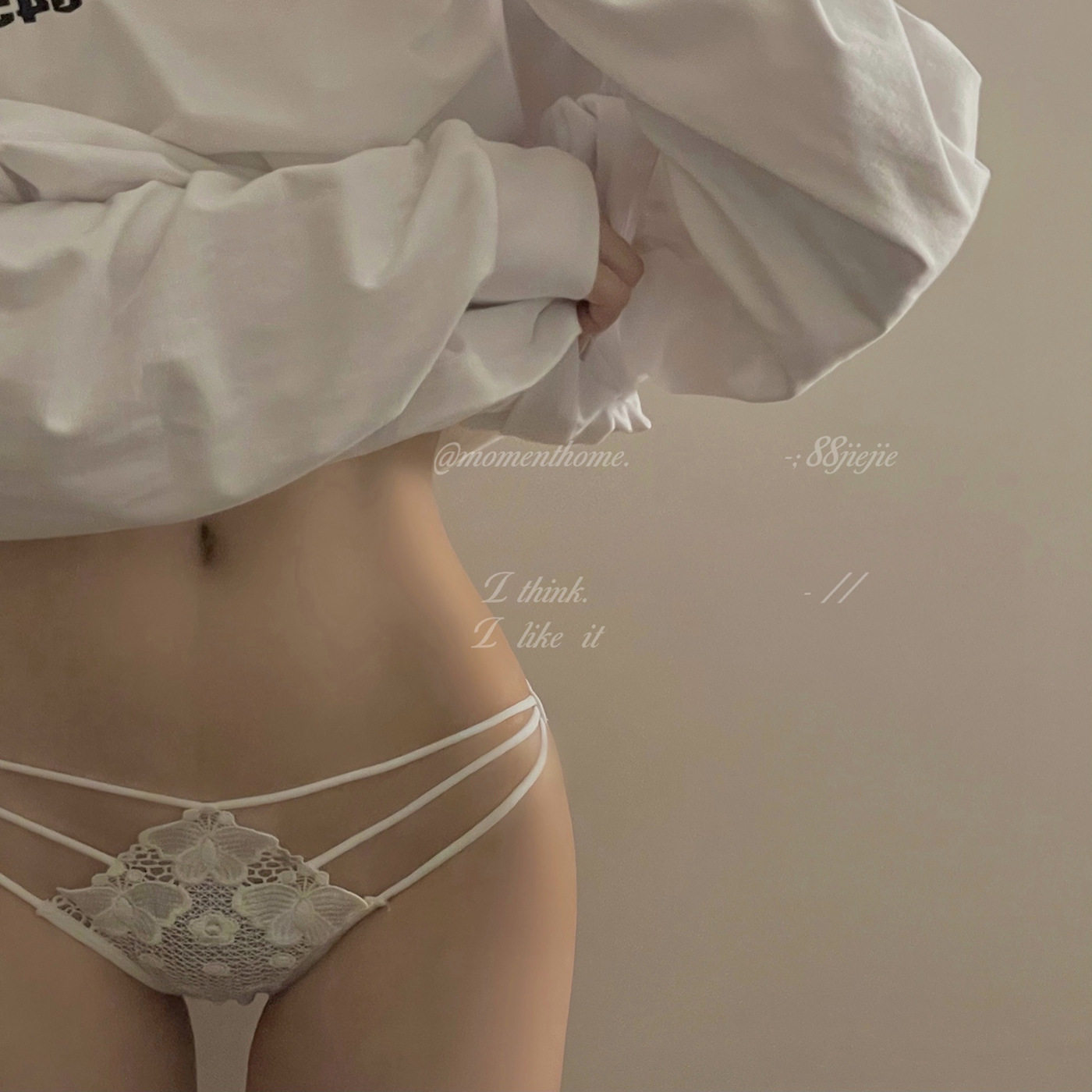 Japanese lace underwear female emotional pure hollow pity hot low waist indentation of lady lady triangle pants