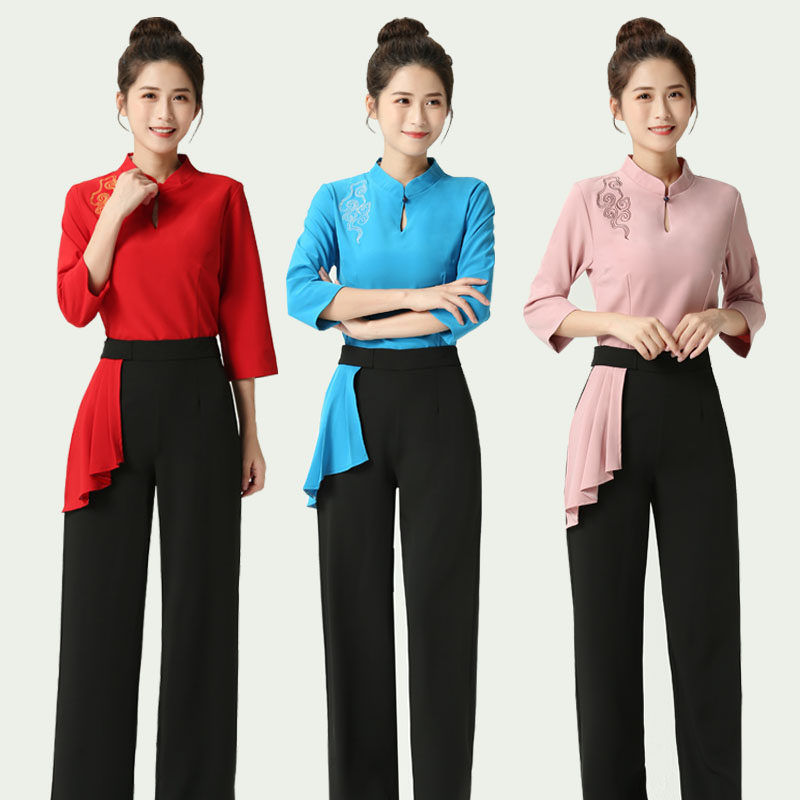 Beauty salon health center work clothes female spring and autumn new beautician foot bath massage spa club technician clothes suit