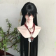 Ancient Style Hanfu Cosplay for Young Men, Chinese Style Black Long Straight Hair, Everyday Cool and Refined Look, Realistic Full Wig