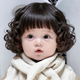 Children's wig with short curly hair, cute baby's daily sweet and cute natural bob hair performance photo modeling full headgear style